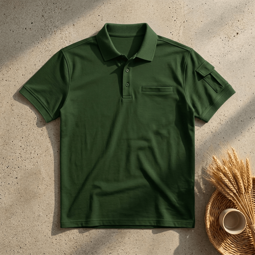 Divious Chest and Sleeves Pocket Style Polo