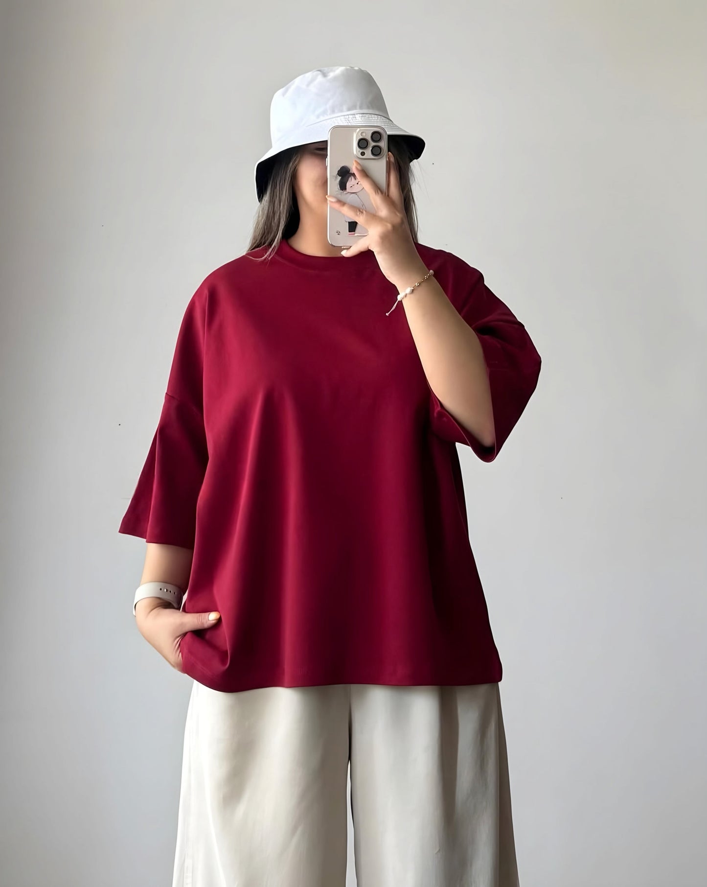 Plain Dropped Shoulders T-shirts