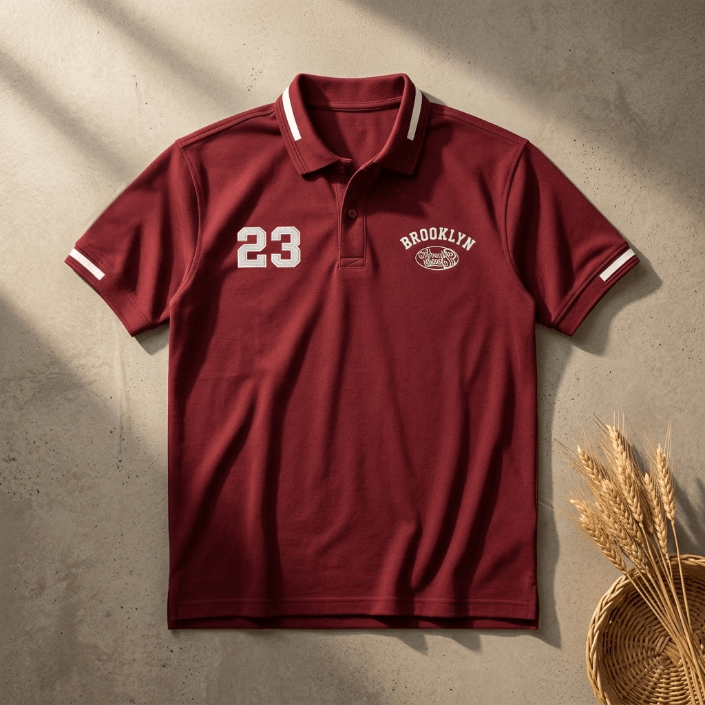 Maroon manfinity homme polo shirt