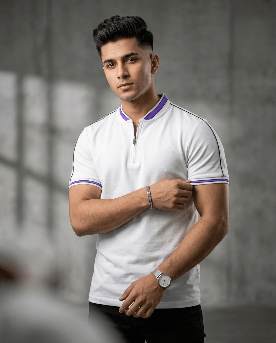 Men's polo shirts smoked polo