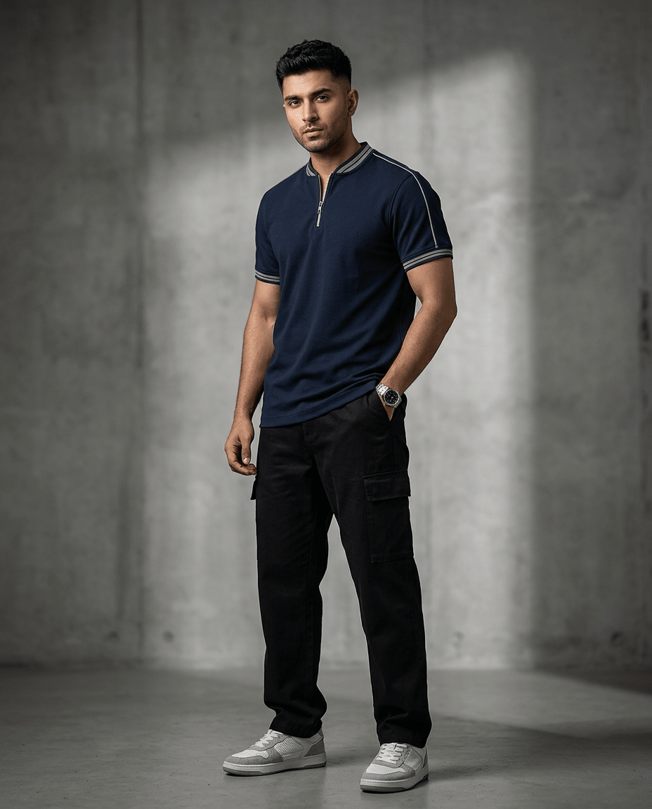 Men's polo shirts smoked polo