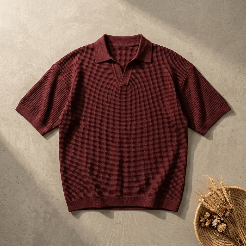 Oversize Honeycomb Polo