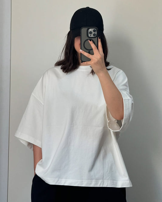 Plain Dropped Shoulders T-shirts