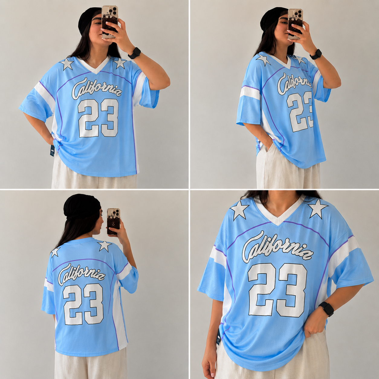 Sky blue California Jersey's